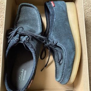 Clarks Padmora Black Suede Women Boot 8.5